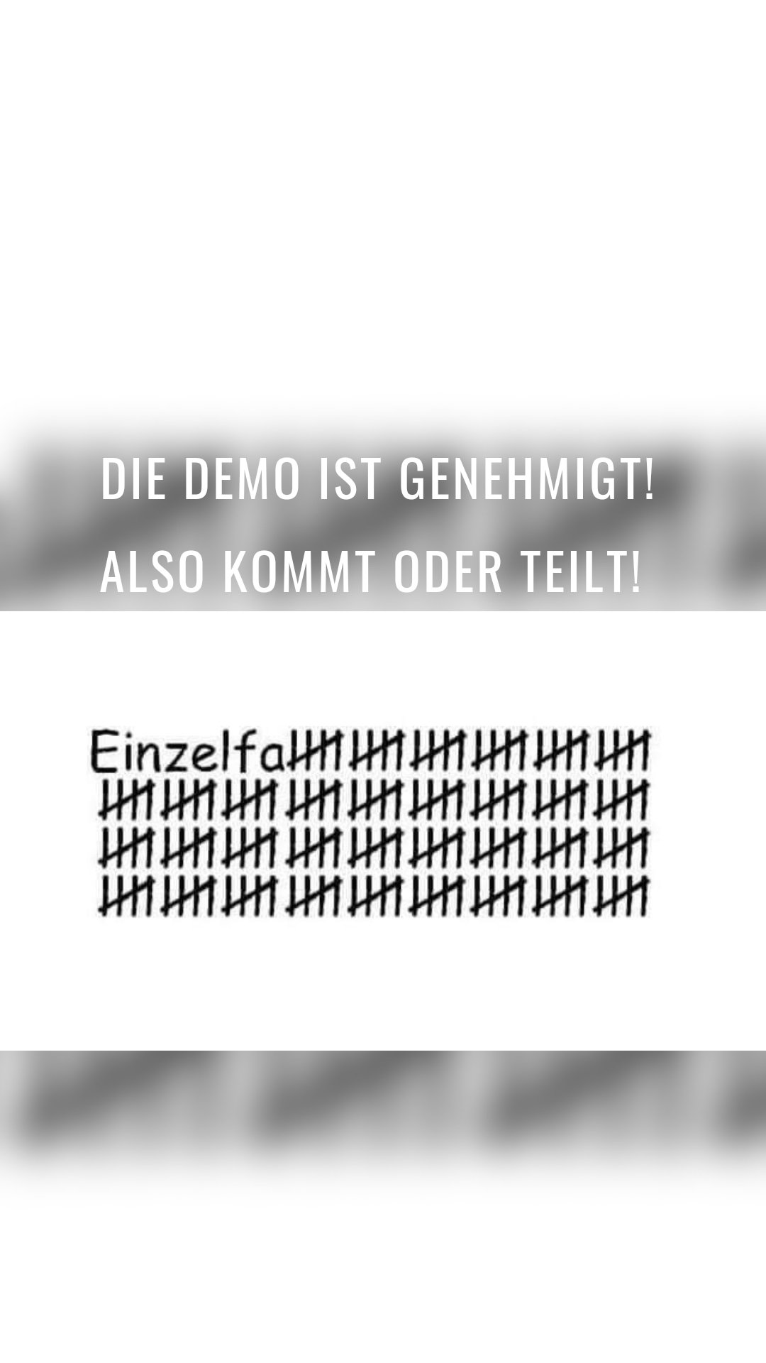 Die Demo ist genehmigt!
Also kommt oder teilt! 